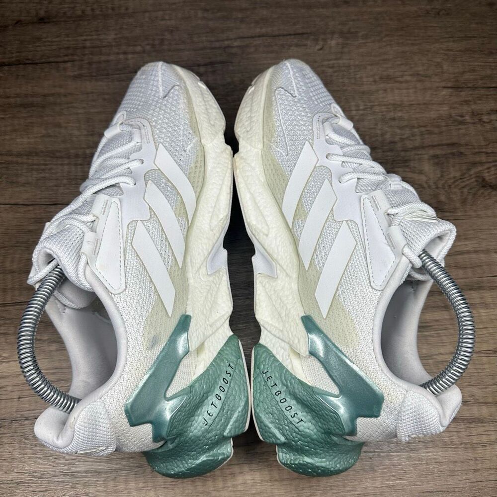 Adidas~Men’s~X9000L4 BOOST White Metallic/Green  Running  Sneakers~Size 7 - Picture 6 of 9